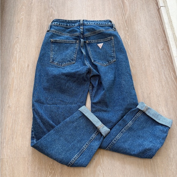 GUESS Mom Jeans 25 x 26’ blue denim womens - Picture 5 of 7